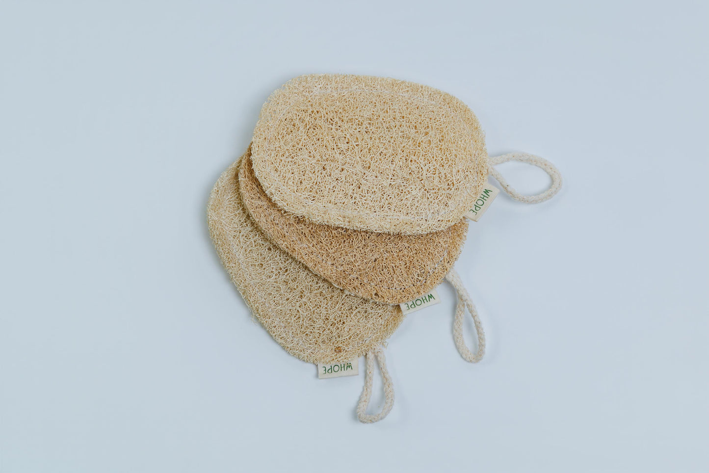 Double Layer Loofah Sponge | 100% Natural Exfoliating Bath Loofah |  Eco Friendly, Compostable