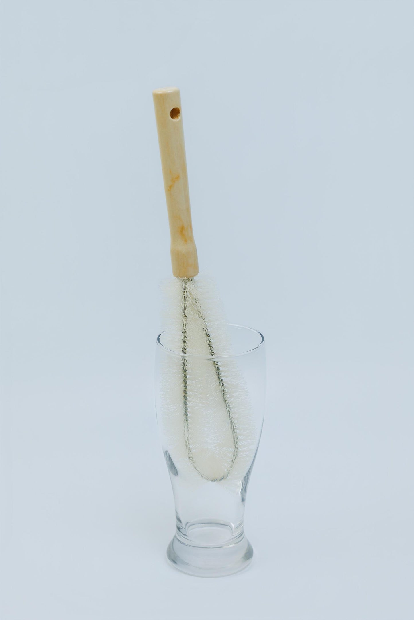 Wooden Bottle Cleaning Brush with Long Handle - Kitchen Scrub Brush